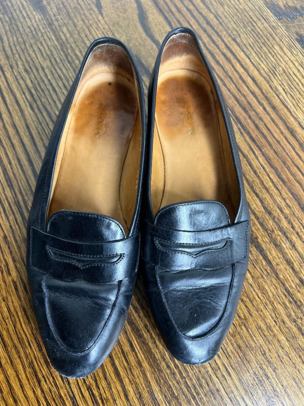 Vintage Ralph Lauren Women’s Penny Loafers Size 7.5 AA Black W4673